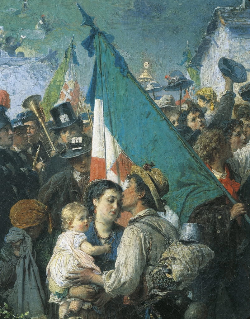 La partenza dei coscritti del 1866 - dettaglio